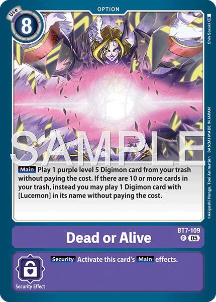 Dead or Alive Reprint BT7-109 R (Advanced Booster Digimon Generation)  - Foil