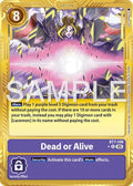 Dead or Alive Gold Border BT7-109 R (Advanced Booster Digimon Generation)  - Foil