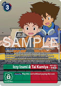 Izzy Izumi and Tai Kamiya Alternate Art AD1-022 (Advanced Booster Digimon Generation)  - Foil