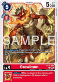 Growlmon BT19 009 Reprint BT19-009 C (Advanced Booster Digimon Generation)  - Foil