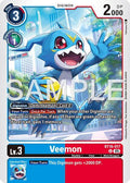 Veemon BT16 017 Reprint BT16-017 U (Advanced Booster Digimon Generation)  - Foil