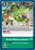Green Memory Boost Reprint P-038 SR (Advanced Booster Digimon Generation)  - Foil