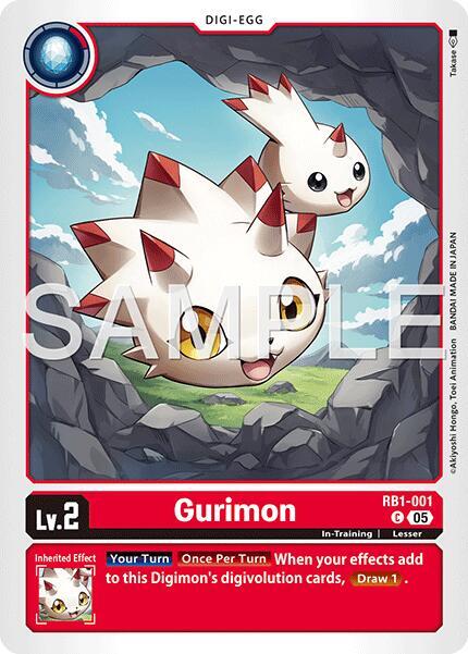 Gurimon Reprint RB1-001 C (Advanced Booster Digimon Generation)  - Foil