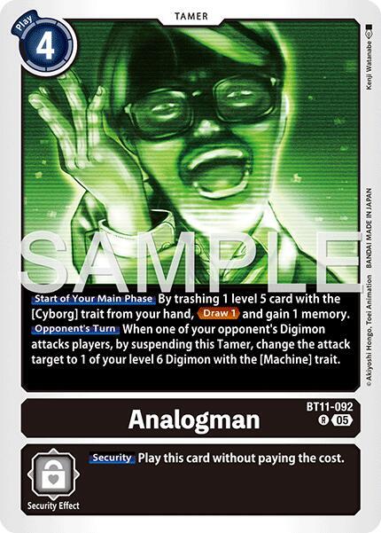 Analogman Reprint BT11-092 R (Advanced Booster Digimon Generation)  - Foil