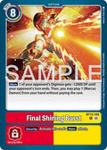 Final Shining Burst Reprint BT13-104 R (Advanced Booster Digimon Generation)  - Foil