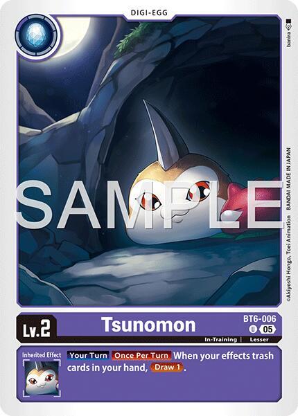 Tsunomon Reprint BT6-006 U (Advanced Booster Digimon Generation)  - Foil