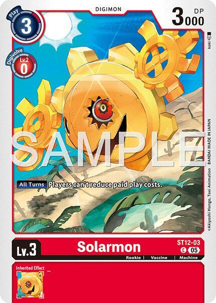 Solarmon Reprint ST12-03 C (Advanced Booster Digimon Generation)  - Foil