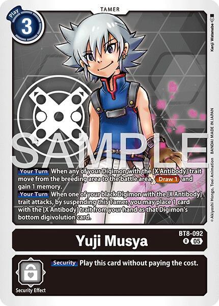 Yuji Musya Reprint BT8-092 R (Advanced Booster Digimon Generation)  - Foil