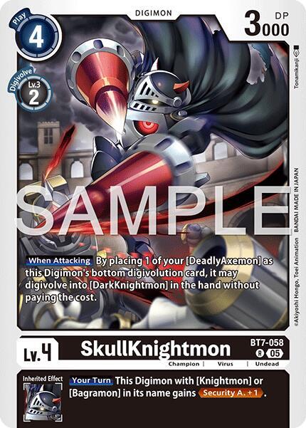 SkullKnightmon Reprint BT7-058 R (Advanced Booster Digimon Generation)  - Foil