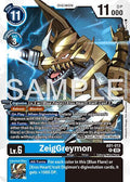 ZeigGreymon AD1-013 R (Advanced Booster Digimon Generation)  - Foil