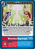 Miraculous Mega Knight Reprint BT17-095 U (Advanced Booster Digimon Generation)  - Foil