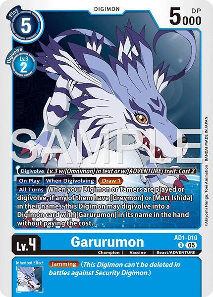 Garurumon AD1-010 R (Advanced Booster Digimon Generation)  - Foil