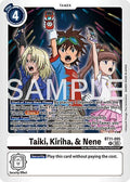 Taiki Kiriha and Nene Reprint BT11-095 R (Advanced Booster Digimon Generation)  - Foil