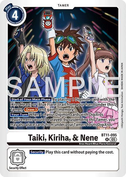 Taiki Kiriha and Nene Reprint BT11-095 R (Advanced Booster Digimon Generation)  - Foil