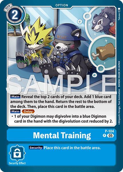 Mental Training Reprint P-104 P (Advanced Booster Digimon Generation)  - Foil