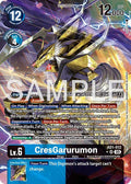 CresGarurumon Alternate Art AD1-012 SR (Advanced Booster Digimon Generation)  - Foil