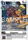 Greymon BT17 102 Reprint BT17-102 SEC (Advanced Booster Digimon Generation)  - Foil