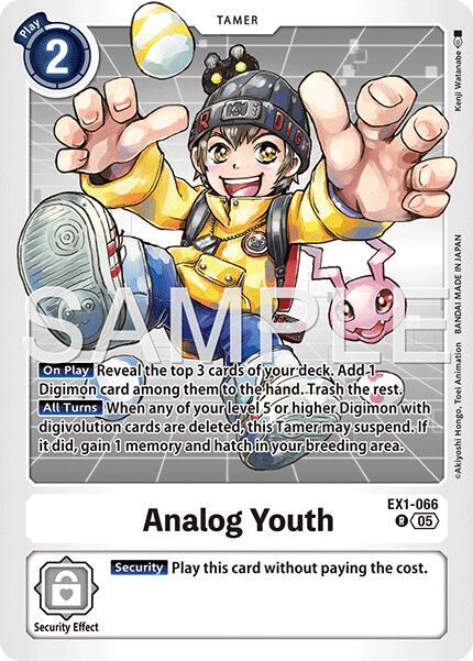 Analog Youth Reprint EX1-066 R (Advanced Booster Digimon Generation)  - Foil