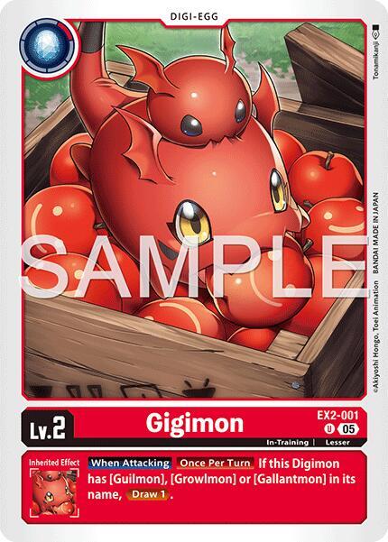Gigimon Reprint EX2-001 U (Advanced Booster Digimon Generation)  - Foil