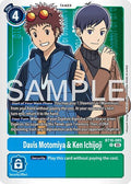 Davis Motomiya and Ken Ichijoji Reprint BT16-085 R (Advanced Booster Digimon Generation)  - Foil