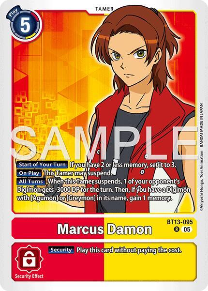Marcus Damon BT13 095 Reprint BT13-095 R (Advanced Booster Digimon Generation)  - Foil