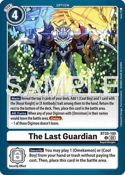 The Last Guardian Reprint BT20-100 U (Advanced Booster Digimon Generation)  - Foil