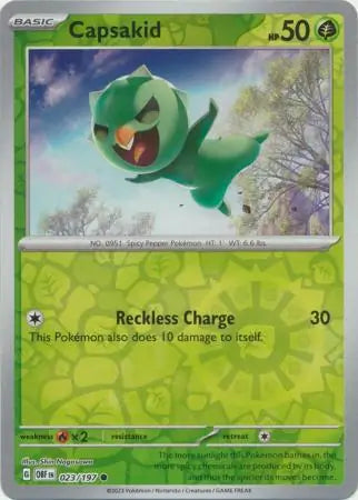 Capsakid 023/197 (SV03: Obsidian Flames)  - Reverse Holofoil