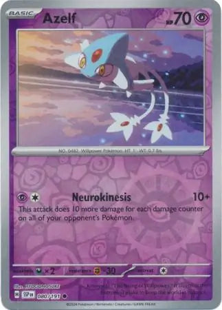 Azelf 080/191 (SV08: Surging Sparks)  - Reverse Holofoil