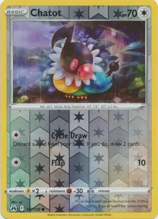 Chatot 112/159 (Crown Zenith)  - Reverse Holofoil