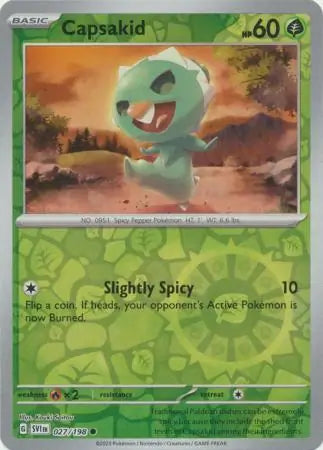 Capsakid 027/198 (SV01: Scarlet & Violet Base Set)  - Reverse Holofoil