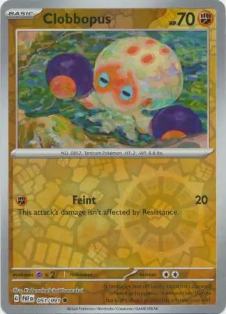 Clobbopus 051/091 (SV: Paldean Fates)  - Reverse Holofoil