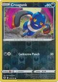 Croagunk 109/195 (SWSH12: Silver Tempest)  - Reverse Holofoil