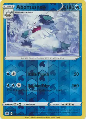 Abomasnow 043/196 (SWSH11: Lost Origin)  - Reverse Holofoil