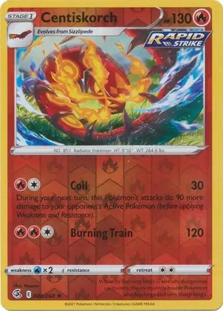Centiskorch 048/264 (SWSH08: Fusion Strike)  - Reverse Holofoil