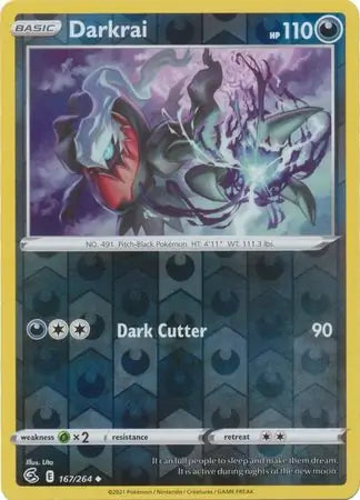 Darkrai 167/264 (SWSH08: Fusion Strike)  - Reverse Holofoil