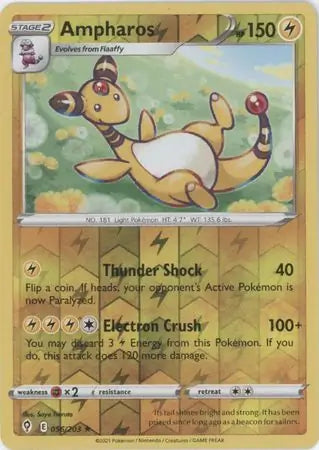 Ampharos 056/203 (SWSH07: Evolving Skies)  - Reverse Holofoil