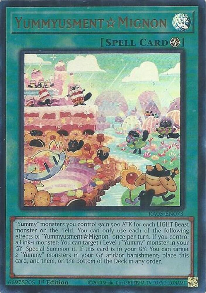 YummyusmentMignon Ultra Rare RA05-EN073 (Rarity Collection 5)  - 1st Edition