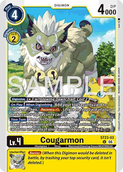 Cougarmon ST23-03 U (Starter Deck 23: Beatbreak) 