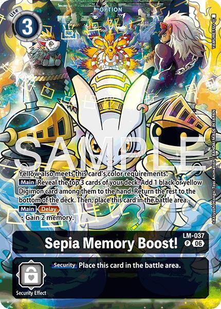 Sepia Memory Boost Alternate Art LM-037 P (Starter Deck 23: Beatbreak)  - Foil
