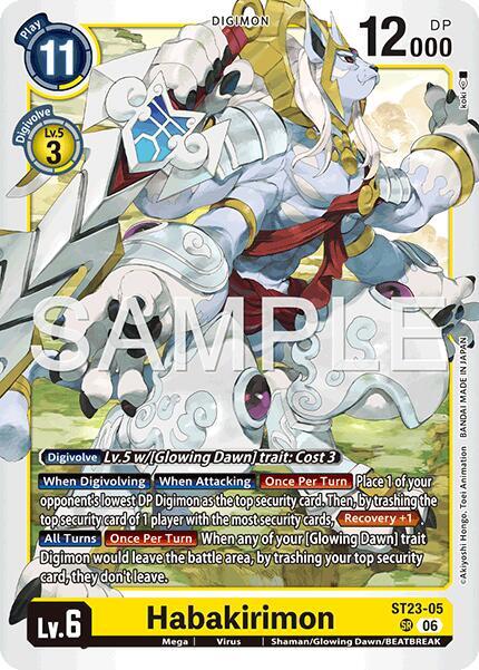 Habakirimon ST23-05 SR (Starter Deck 23: Beatbreak)  - Foil