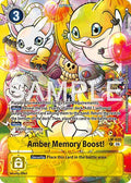 Amber Memory Boost Alternate Art LM-035 P (Starter Deck 23: Beatbreak)  - Foil