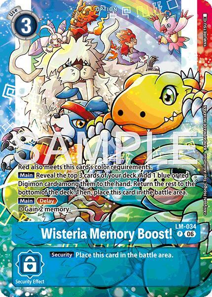 Wisteria Memory Boost Alternate Art LM-034 P (Starter Deck 23: Beatbreak)  - Foil