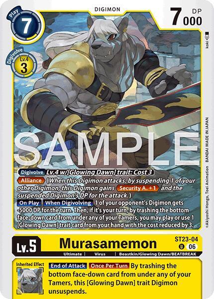 Murasamemon ST23-04 U (Starter Deck 23: Beatbreak) 