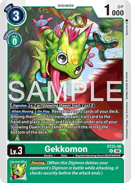 Gekkomon ST23-06 R (Starter Deck 23: Beatbreak)  - Foil