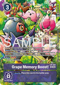 Grape Memory Boost Alternate Art LM-038 P (Starter Deck 23: Beatbreak)  - Foil