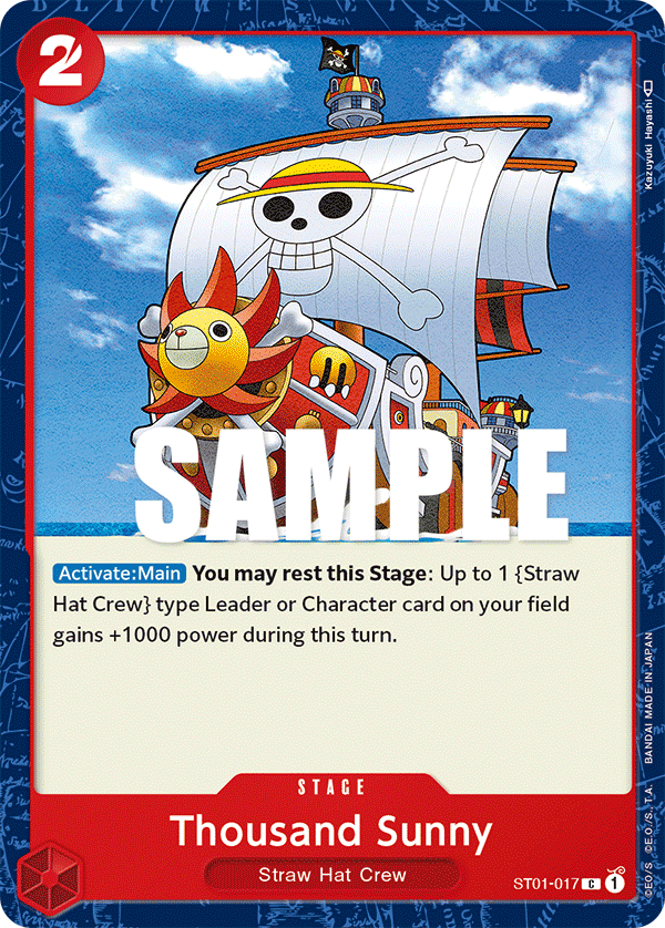 Thousand Sunny ST01-017 (Starter Deck 1: Straw Hat Crew) 