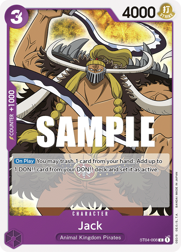 Jack ST04-008 (Starter Deck 4: Animal Kingdom Pirates) 