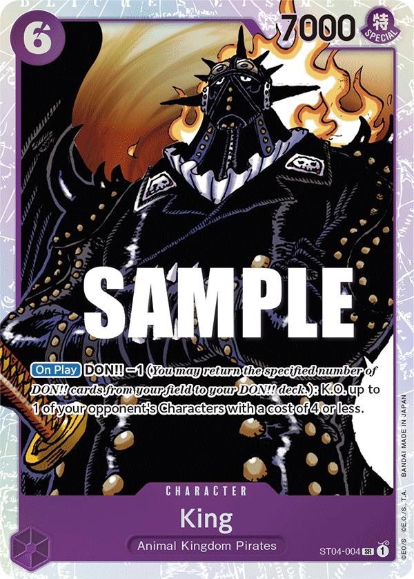 King ST04-004 (Starter Deck 4: Animal Kingdom Pirates)  - Foil