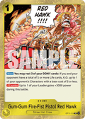 Gum-Gum Fire-Fist Pistol Red Hawk OP11-114 (Learn Together Deck Set) 