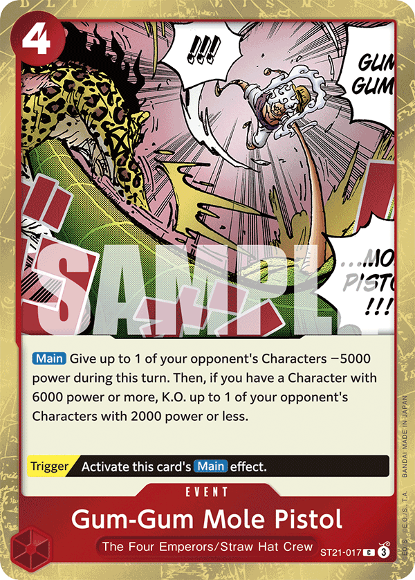 Gum-Gum Mole Pistol ST21-017 (Learn Together Deck Set) 